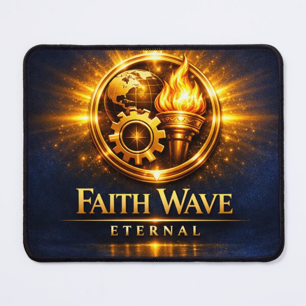 Item preview, Faith Wave Eternal – Divine Emblem of Light designed and sold by MastersDesignNk.