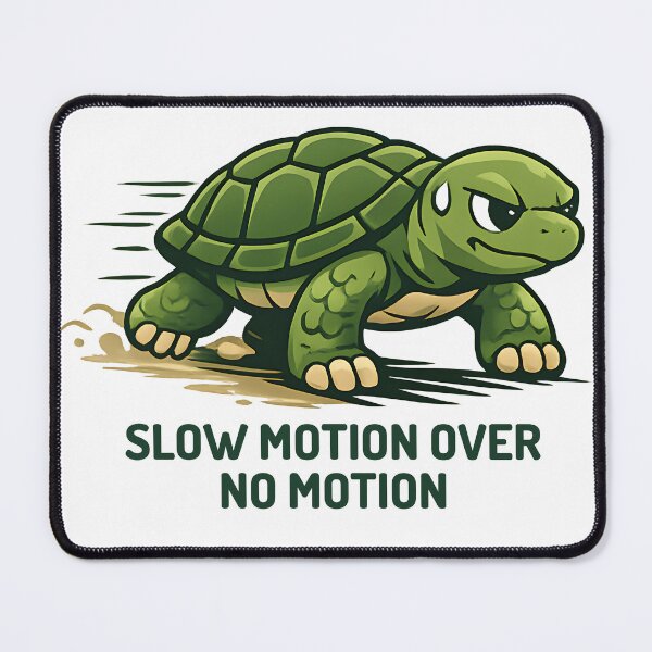 Item preview, Slow Motion Over No Motion – Motivational Turtle Design designed and sold by Coaster Culture Industries.