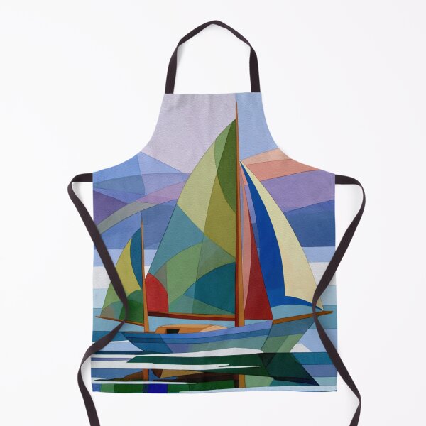 Item preview, Colorful abstract geometric sailboat designed and sold by dcrc.