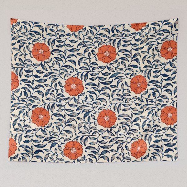 Item preview, FLORAL WHITE & ORANGE  PEDALS designed and sold by THE GOOD FIND.