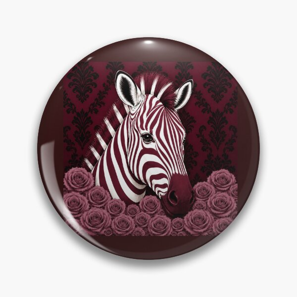Item preview, Burgundy Zebra, Mauve Roses & Baroque designed and sold by DesignsByPrnces.