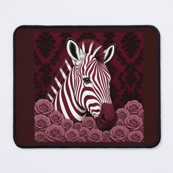 Item preview, Burgundy Zebra, Mauve Roses & Baroque designed and sold by DesignsByPrnces.