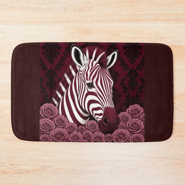 Item preview, Burgundy Zebra, Mauve Roses & Baroque designed and sold by DesignsByPrnces.