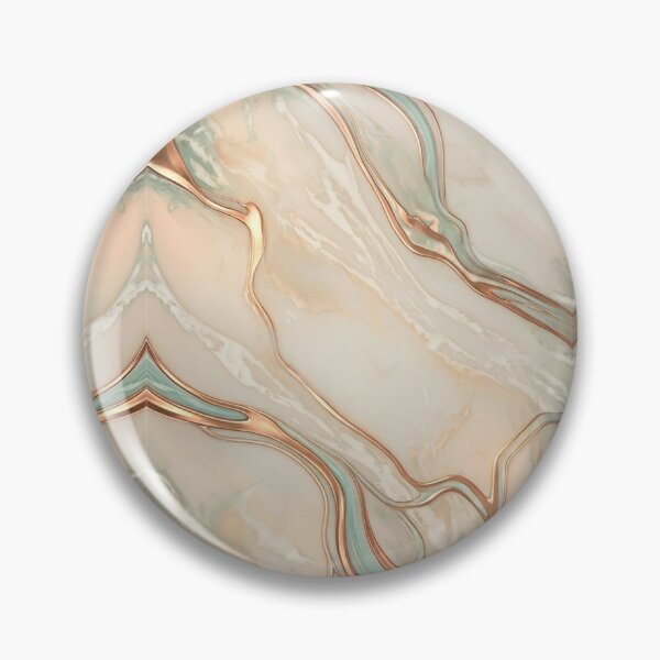 Item preview, Elegant Rose Gold and Mint Marble Fluid Art designed and sold by snoWorkshop.