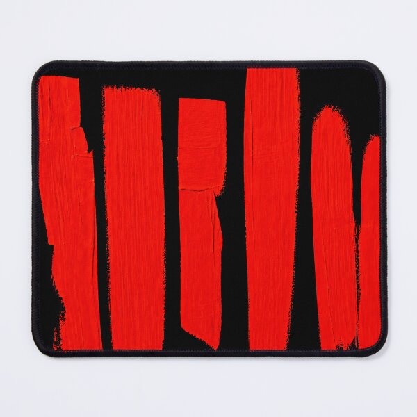 Item preview, Red Pulse Abstract – Modern Graphic Brushstrokes on Black designed and sold by Giovanna2026.