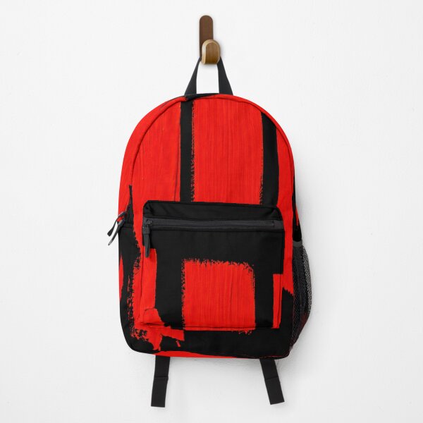 Item preview, Red Pulse Abstract – Modern Graphic Brushstrokes on Black designed and sold by Ingorgia.