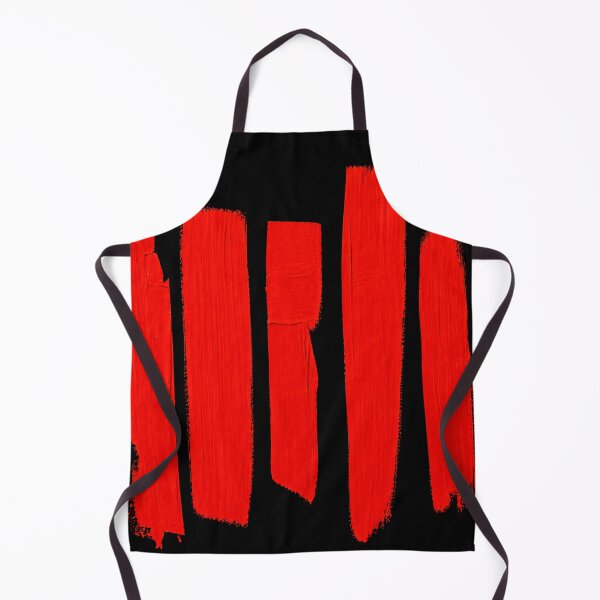Item preview, Red Pulse Abstract – Modern Graphic Brushstrokes on Black designed and sold by Giovanna2026.