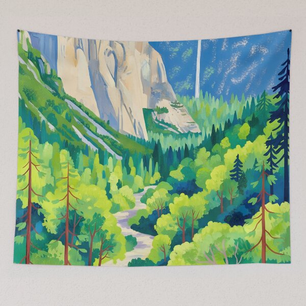 Item preview, Yosemite After David Hockney designed and sold by Vicky Brago-Mitchell®.