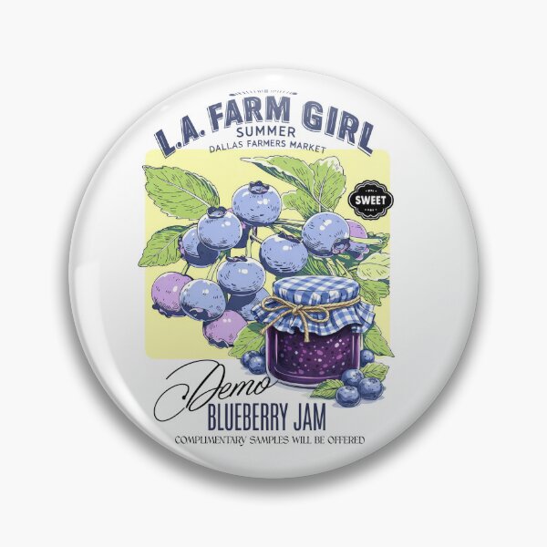Item preview, Blueberry Jam Farm Girl | Sweet Summer Market Vintage Graphic designed and sold by SweetTeezPrints.