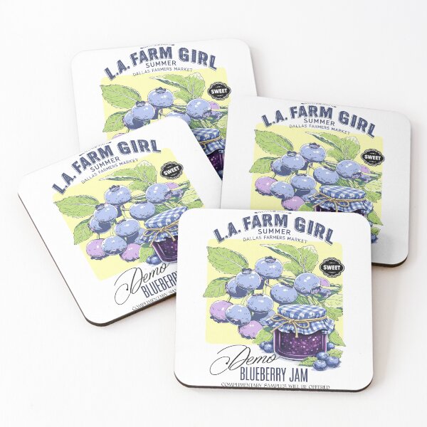 Item preview, Blueberry Jam Farm Girl | Sweet Summer Market Vintage Graphic designed and sold by SweetTeezPrints.