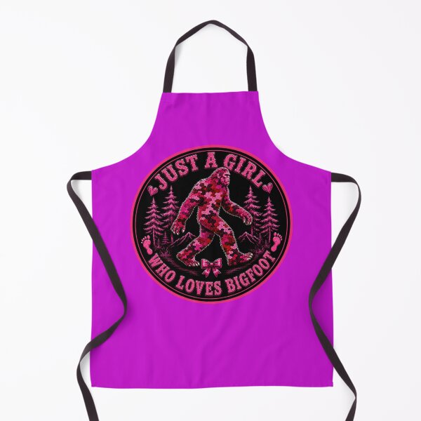 Item preview, Pink Camo Bigfoot Badge Design | Just A Girl Who Loves Bigfoot designed and sold by Swanny's Custom T-shirt and Gift Designs.