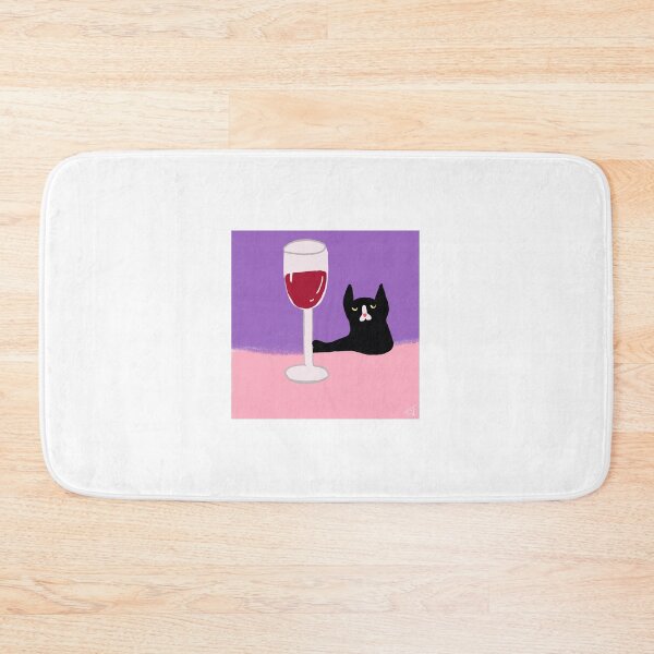 Item preview, Cat , wine , art  designed and sold by Kasia1987t.