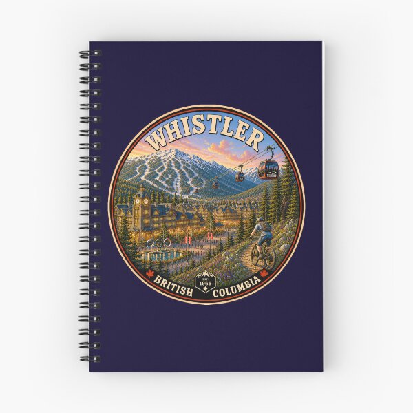 Item preview, Whistler Village & Blackcomb Mountain Badge Sticker designed and sold by Swanny's Custom T-shirt and Gift Designs.