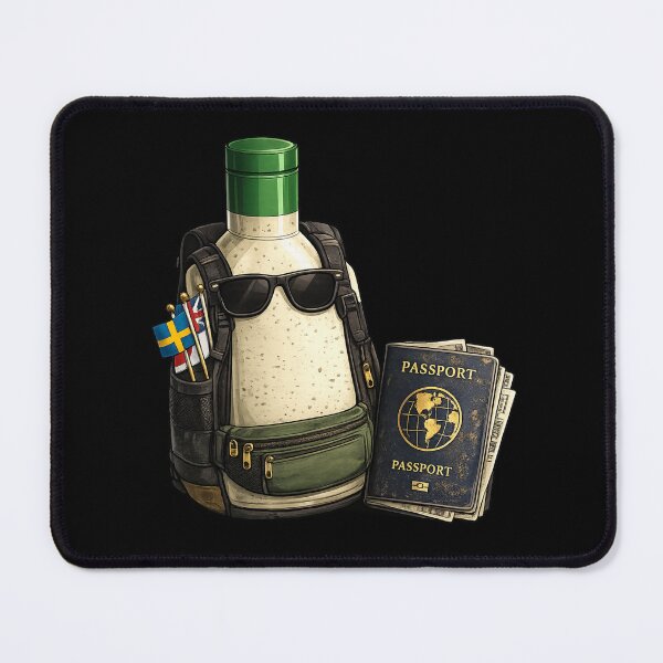 Item preview, Ranch Dressing World Traveler Funny Travel Sticker designed and sold by ModkMerch.