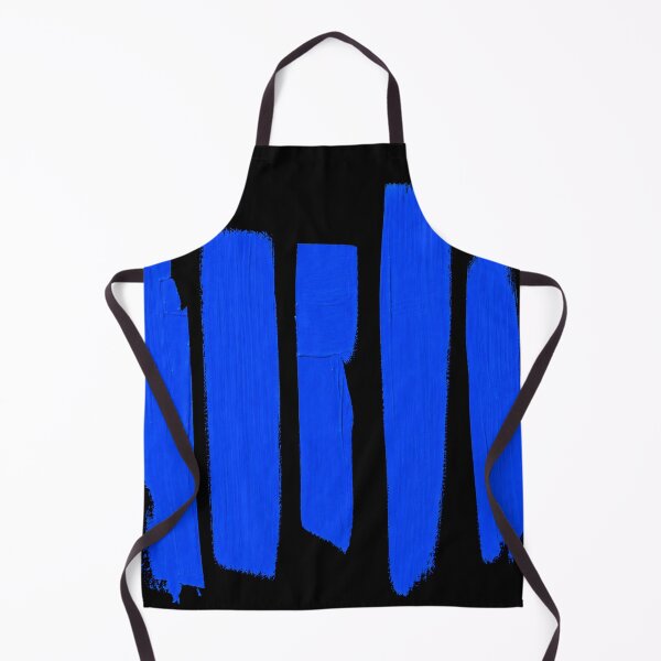 Item preview, Blue Pulse Abstract – Modern Graphic Brushstrokes on Black designed and sold by Giovanna2026.