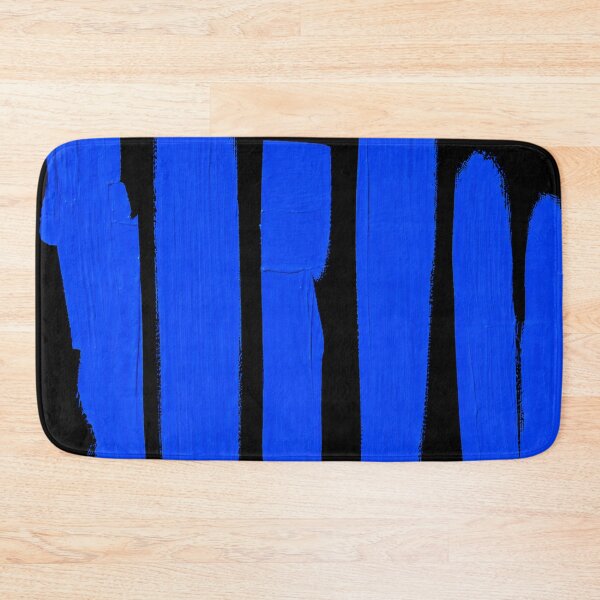 Item preview, Blue Pulse Abstract – Modern Graphic Brushstrokes on Black designed and sold by Giovanna2026.