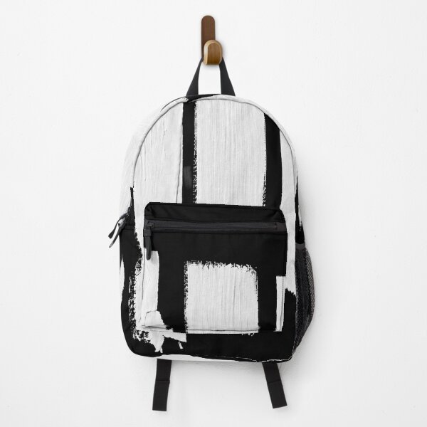 Item preview, White Pulse Abstract – Modern Graphic Brushstrokes on Black designed and sold by Ingorgia.