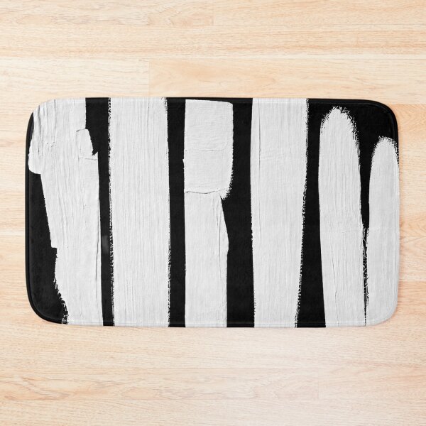 Item preview, White Pulse Abstract – Modern Graphic Brushstrokes on Black designed and sold by Giovanna2026.