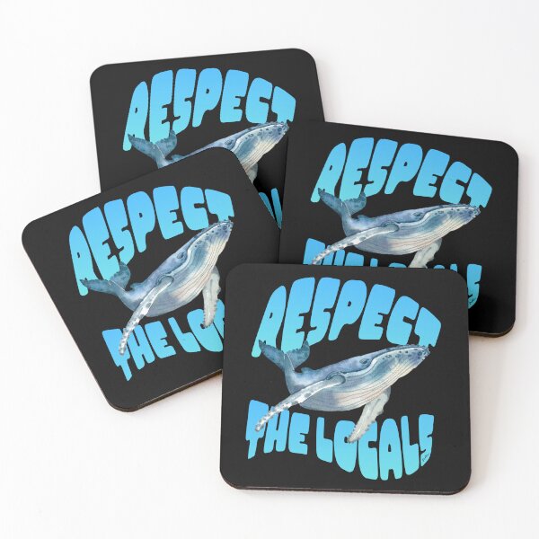 Item preview, Respect The Locals humpback whale designed and sold by ALL4LOVEstudio.