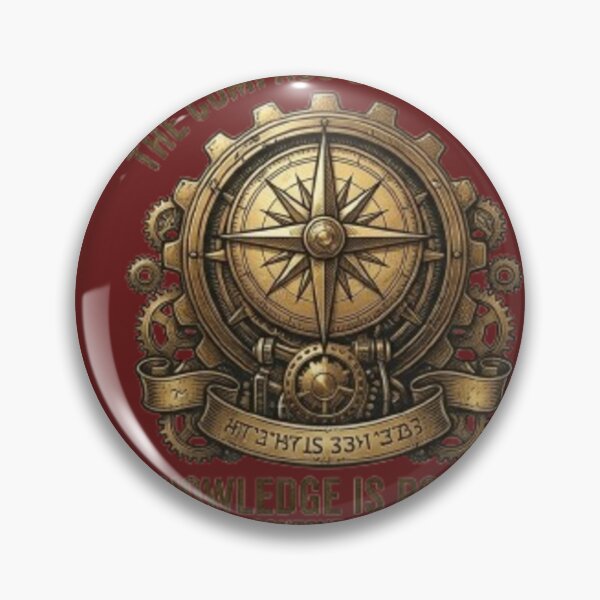 Item preview, The Compass Collective Knowledge Is Power Vintage Steampunk designed and sold by Dream Weave Studio.