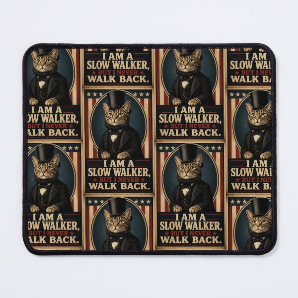 Item preview, Copy of I Am a Slow Walker But I Never Walk Back - Cat Abraham Lincoln Quote designed and sold by Donsean22.