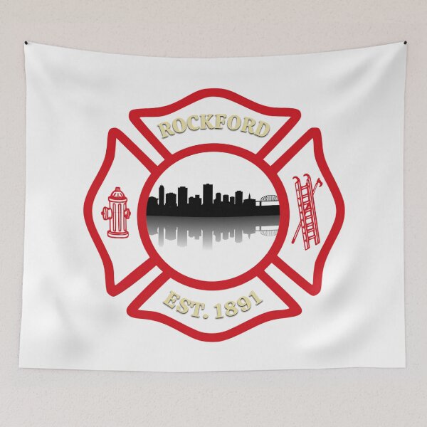 Item preview, Rockford Fire Department Maltese Cross (Design 1) designed and sold by BerlinerKatzen.