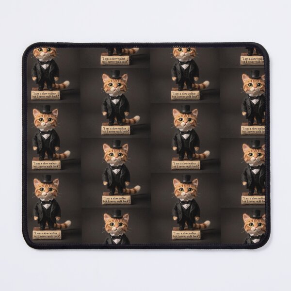 Item preview, I Am a Slow Walker But I Never Walk Back Lincoln Quote - Funny Cat as Abraham Lincoln Slow Walker Quote designed and sold by Donsean22.