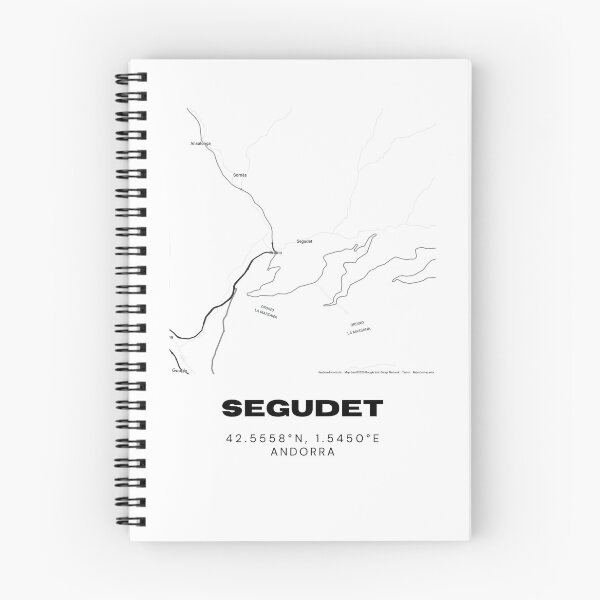 Item preview, Segudet Map Print | Minimalist Road Map of Segudet, Andorra designed and sold by RM-Journey.