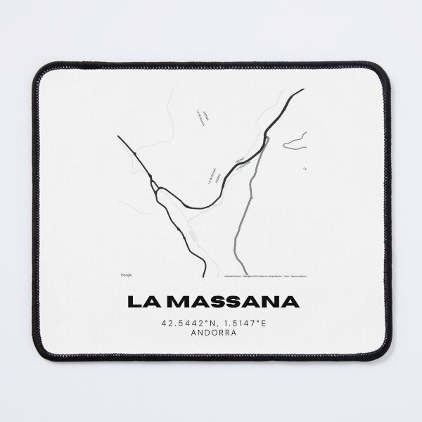 Item preview, La Massana Map Print | Minimalist Road Map of La Massana, Andorra designed and sold by RM-Journey.