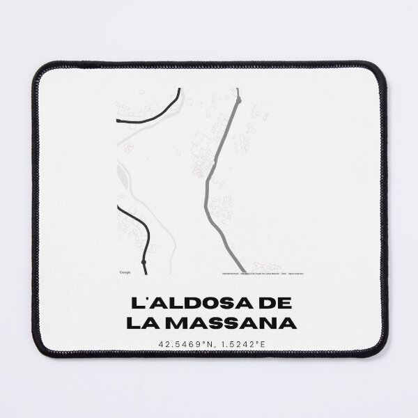 Item preview, L'Aldosa de la Massana Map Print | Minimalist Road Map of L'Aldosa, Andorra designed and sold by RM-Journey.
