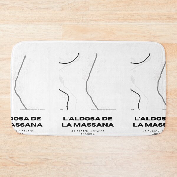 Item preview, L'Aldosa de la Massana Map Print | Minimalist Road Map of L'Aldosa, Andorra designed and sold by RM-Journey.