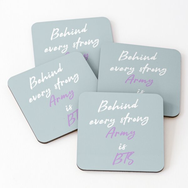 Item preview, Behind every strong army is BTS white designed and sold by Morcawork.
