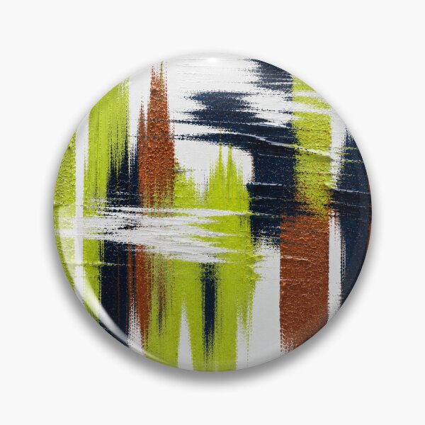 Item preview, Green & Brown Pulse – Modern Graphic Brushstrokes on White designed and sold by Ingorgia Studio.
