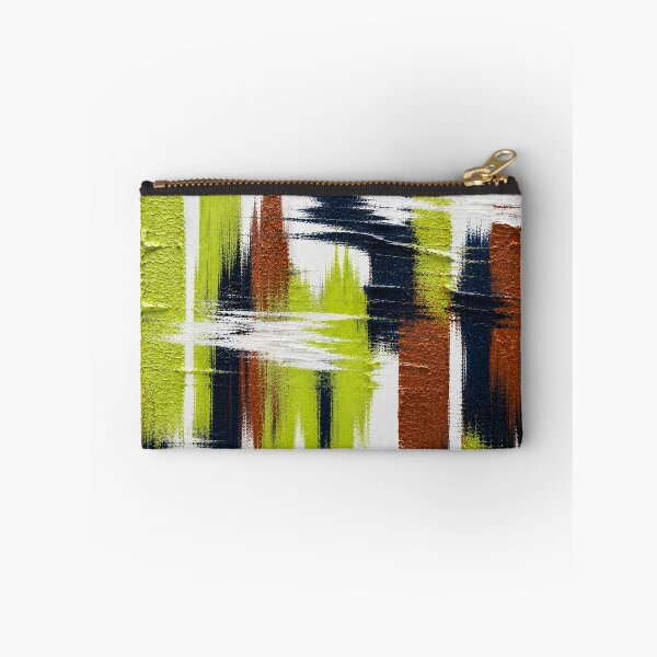 Item preview, Green & Brown Pulse – Modern Graphic Brushstrokes on White designed and sold by Giovanna2026.
