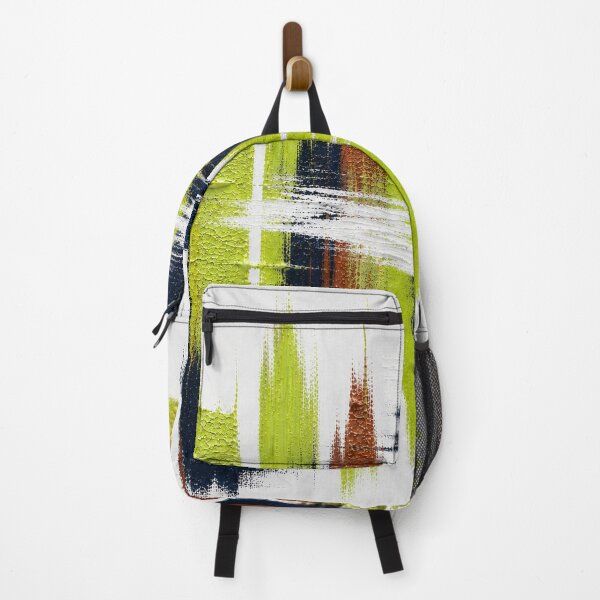 Item preview, Green & Brown Pulse – Modern Graphic Brushstrokes on White designed and sold by Giovanna2026.