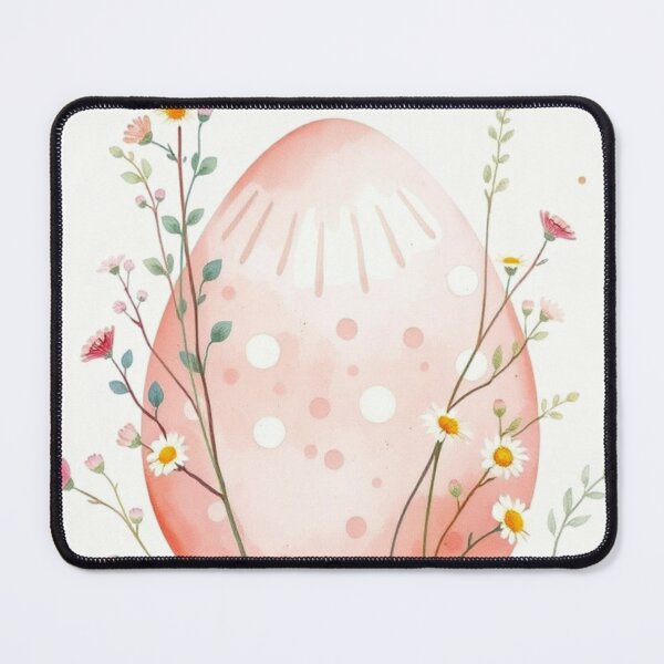 Artikelvorschau, Osterei mit Aquarellmuster und Wildblumen entworfen und verkauft von Vida e Arte.