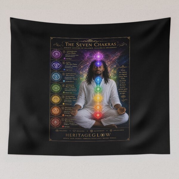 Item preview, The Seven Chakras designed and sold by HeritageGlow.