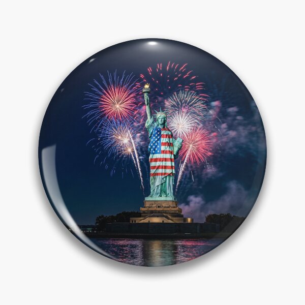 Item preview, Statue Of Liberty American Flag America's 250 Anniversary designed and sold by Home Decor Art.