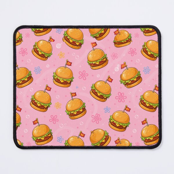Item preview, SpongeBob Krabby Vibes – Cute Burger Pattern designed and sold by DibujandoPorfa.