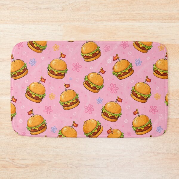 Item preview, SpongeBob Krabby Vibes – Cute Burger Pattern designed and sold by DibujandoPorfa.