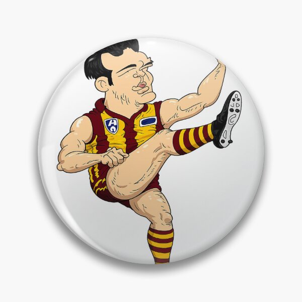 Item preview, Jason Dunstall Hawthorn Football Club Classic Hand Drawn Art Cartoon designed and sold by Luke Foran Sports Art.
