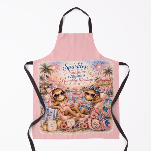 Item preview, Sparkles, Sunshine & Slightly Naughty Monkeys™ | Palm Beach Monkey Summer Collection designed and sold by TeelieTurner.