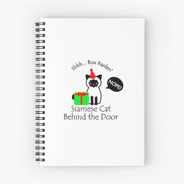 Item preview, Funny Siamese Cat Box Raider Behind the Door designed and sold by Na7nasColorShop.