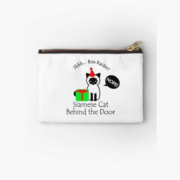 Item preview, Funny Siamese Cat Box Raider Behind the Door designed and sold by Na7nasColorShop.