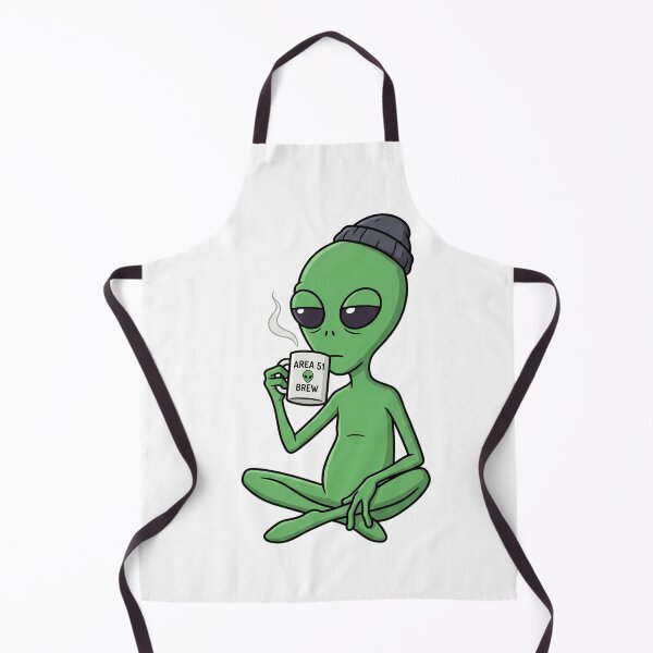 Item preview, Funny Bored Alien Coffee Break Area 51 Graphic designed and sold by Orayah-Kids.