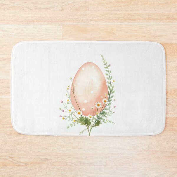 Item preview, Watercolor Easter Egg with Wildflower Bouquet designed and sold by Vida e Arte.