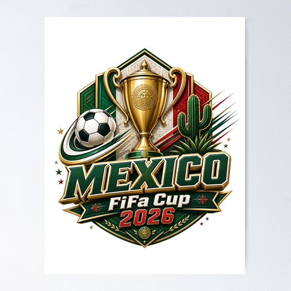 Item preview, Mexico Soccer Cup 2026 Premium Trophy Fan Design designed and sold by Eclipse 3699.