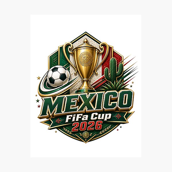 Item preview, Mexico Soccer Cup 2026 Premium Trophy Fan Design designed and sold by Eclipse 3699.