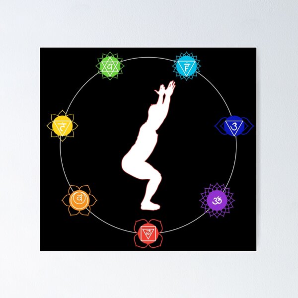 Item preview, Root Chakra Yoga - Chair Pose, Male Figure designed and sold by TheThankfulTyne.