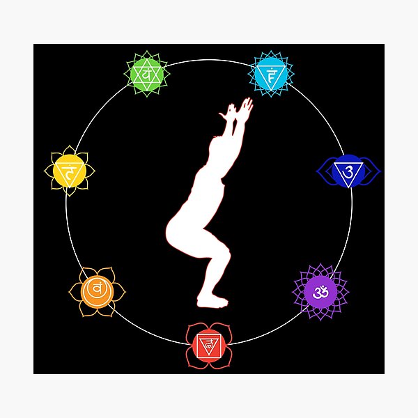 Item preview, Root Chakra Yoga - Chair Pose, Male Figure designed and sold by TheThankfulTyne.
